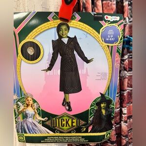 Wicked Elphaba Child Costume - Green & Black 4-6x new